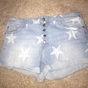 Target star printed shorts